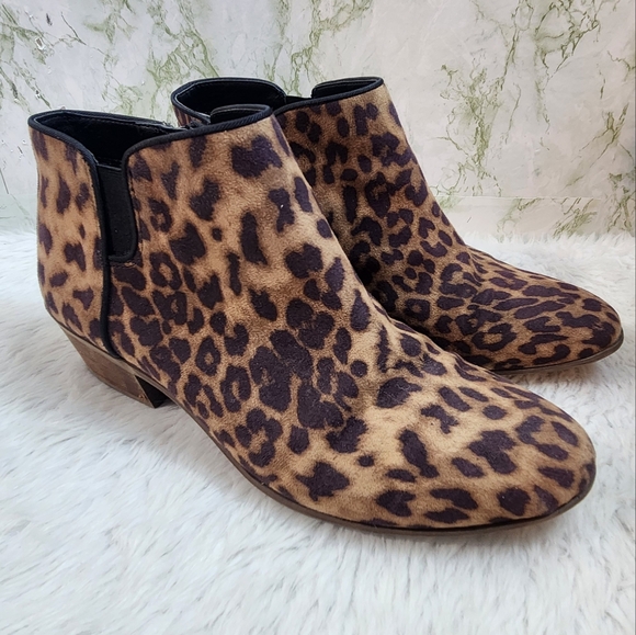 Circus by Sam Edelman Leopard Print Boots - Picture 1 of 10